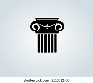abstract greek column base for illustration