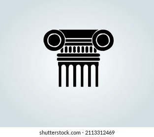 abstract greek column base for illustration