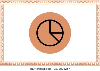 Patrón de clave griega Abstractas con el icono de Business Graph
