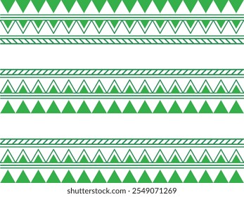 Abstrato verde africano flock geometria de fundo arte