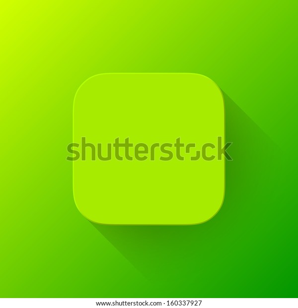 Abstract Green App Icon Blank Button Stock Vector (Royalty Free) 160337927