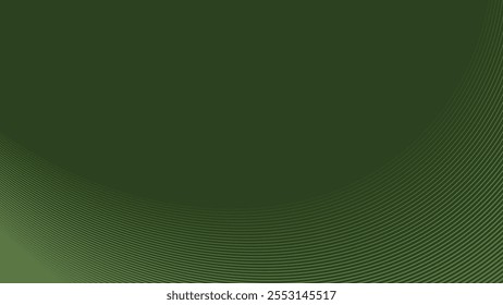 Abstract green army background with curve stripes line for backdrop or presentation