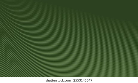 Abstract green army background with curve stripes line for backdrop or presentation