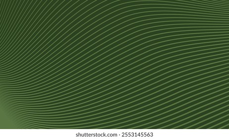 Abstract green army background with curve stripes line for backdrop or presentation