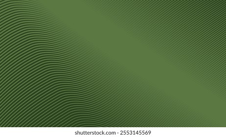 Abstract green army background with curve stripes line for backdrop or presentation