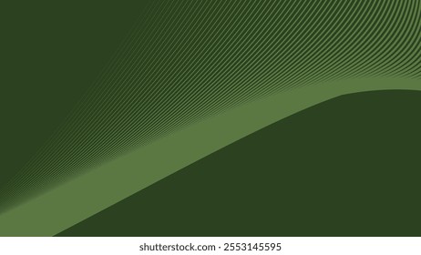 Fondo verde Abstractas del ejército con línea de rayas de curva para el telón de fondo o la presentación
