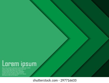 Abstract green arrow line certificate abstract background. Eps 10. Vector illustration