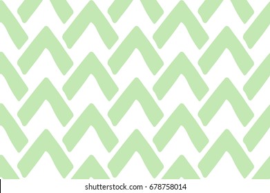 Abstract green arrow tribal pattern