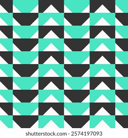 Abstract Green Arrows Triangles Geometric Pattern Modern Shapes Background