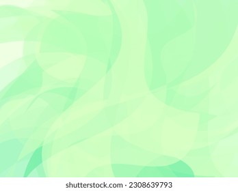 Abstract green backgound with transparent shapes. Vector illustration
