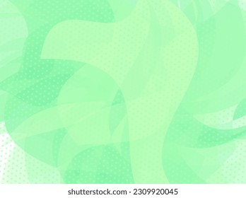 Abstract green backgound with transparent shapes. Vector illustration
