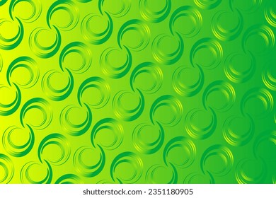 Abstract green background with asymmetric pastel green lines in the form of spirals