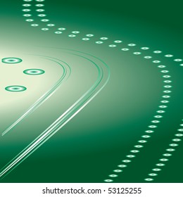 Abstract green background of the bands. Vector illustration