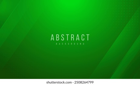 Abstract green background banner design