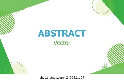 Abstract green background with beautiful fluid shapes. Free Vector