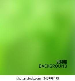 Abstract green background with blurred and defocused texture, in vector