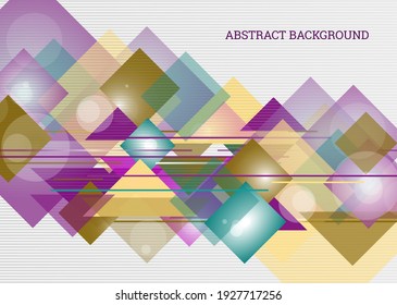 Abstract green background. Bright tech geometric background made of rectangles and triangles. Corporate vector design for banner, cover, wallpaper