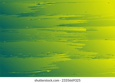 Abstract green background with brush stroke style. Template illustration with scratch and texture effect.  