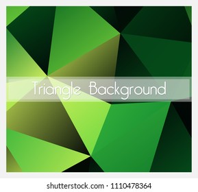 An abstract green background for business and presentations from polygonal elements for conceptual business projects and commerce.