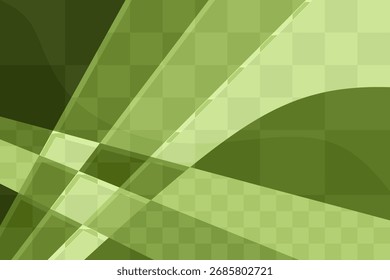 Fundo verde abstrato com textura quadriculada. Projeto de vetor plano.