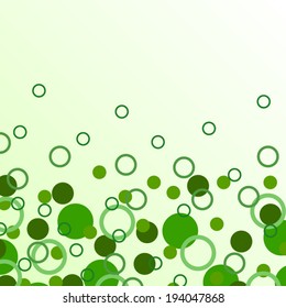 abstract green background with circle pattern (vector)