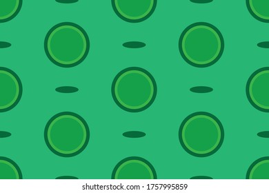 Abstract green background with circles.