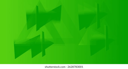 Abstract green background with circles. Dynamic shapes composition. Eps10 vector