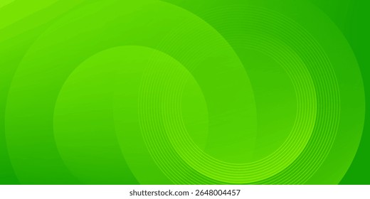 Abstractas fondo verde con círculos. Composición de Formas dinámicas. Vector Eps10