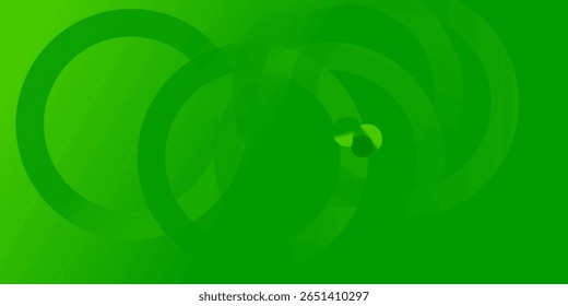Abstractas fondo verde con círculos. Composición de Formas dinámicas. Vector Eps10