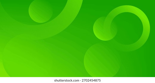 Abstractas fondo verde con círculos. Composición de Formas dinámicas. Vector Eps10