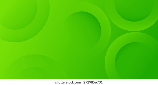 Abstractas fondo verde con círculos. Composición de Formas dinámicas. ilustración de Vector.