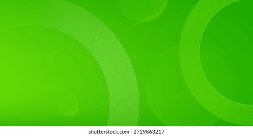 Fondo verde Abstractas con círculos. Composición dinámica de Formas.