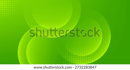 Abstract green background with circles. Dynamic shapes composition. Eps10 vector