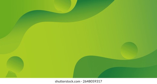Fundo verde abstrato com círculos. Adequado para design de apresentação. papéis de parede, brochura, cartazes
