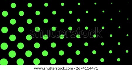 abstract green background with circles, green polka dots on black, dot, pattern, black background with green dots, polkadot, wrapping paper, fabric, textile, texture, wallpaper modern