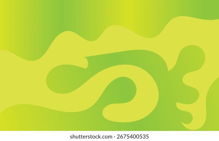 Abstract green background with circular patterns and decorative elements
