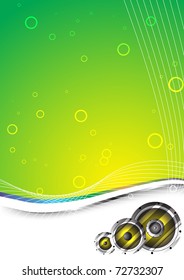 Abstract green background. Clip-art