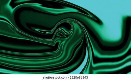 Abstract green background. Colorful green liquid. Colorful fluid background. Abstract liquify background.	