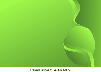Abstract green background with copy space. Vector illustration.