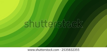 Abstract green background with curved lines. (1)