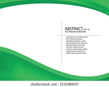 Abstract green background with custom text copy space