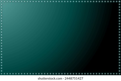 Abstract green background decorative light frame teaching board presentation slide credit page vector islamic web background