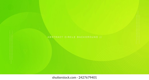 Diseño de fondo verde abstracto. Composición de gradiente de círculo. Ilustración creativa para póster, web, aterrizaje, página, portada, anuncio, saludo, tarjeta, promoción. Eps 10 vector.