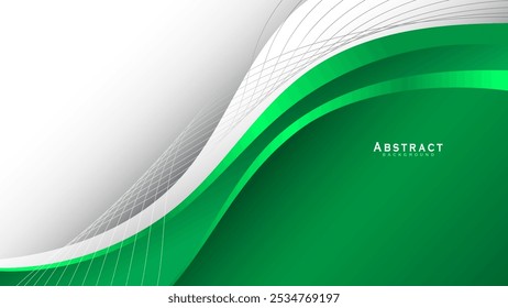 abstract green background design. modern green background template