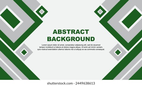 Abstract Green Background Design Template. Banner Wallpaper Vector Illustration. Green Cartoon