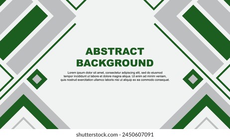 Abstrakte grüne Hintergrund Design-Vorlage. Banner Bildschirmhintergrund Vektorillustration. Grüne Flagge