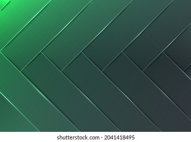 Abstract green background with diagonal lines.