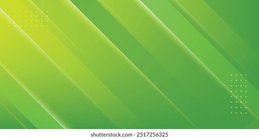 Abstract green background with diagonal lines. ideal for banner, header, cover, billboard, brochure, social media, EPS 10