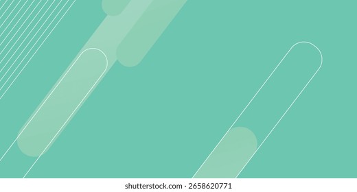 Abstract Green Background with Diagonal Shapes and Transparent Overlays vector illustration eps10