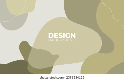 Abstract green background of doodle shapes, lines on green background with blank space in center for text. Minimalist wavy background.